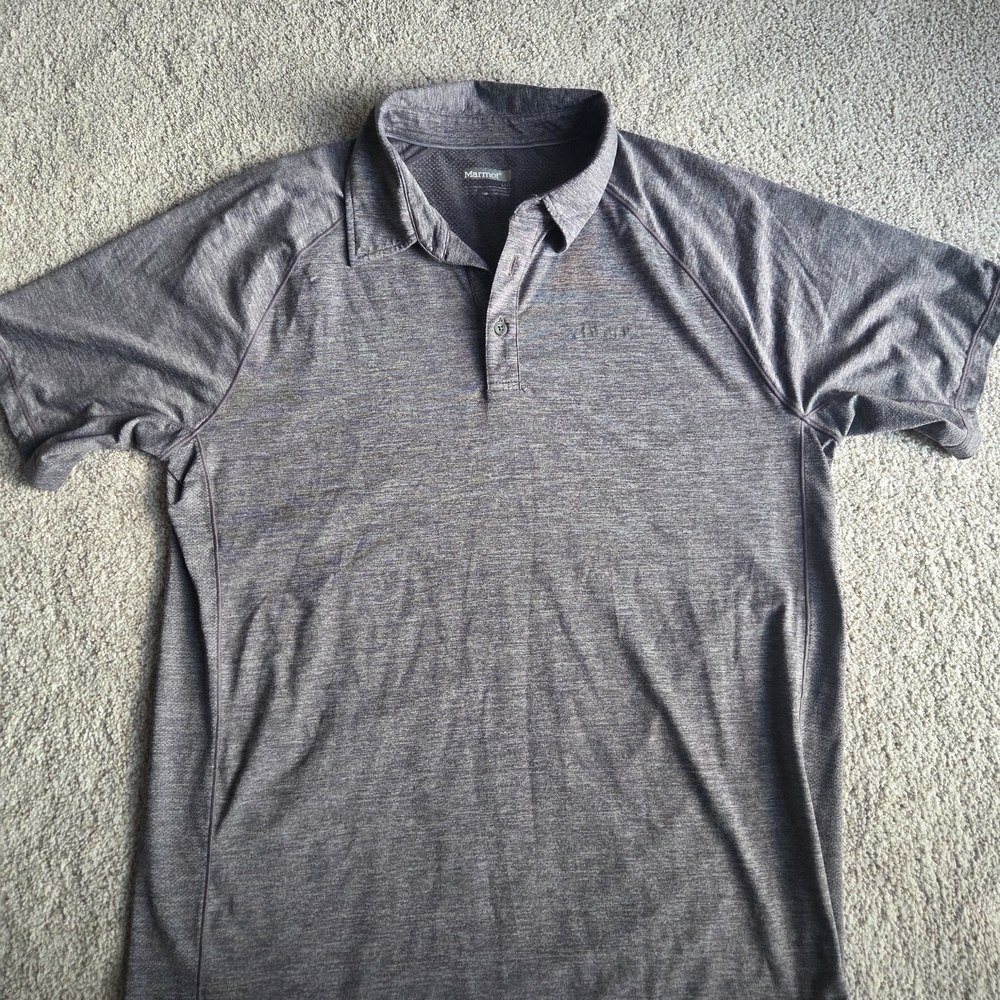Men's Gray Marmot Shirt - Picture 5 of 6